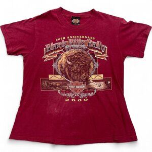 Harley Davidson Vintage 2000 Sturgis 60th Bison Motorcycle Biker T-Shirt Men's S